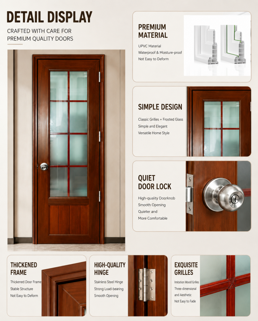 UPVC Swing Door Manufacturer | Custom PVC Doors